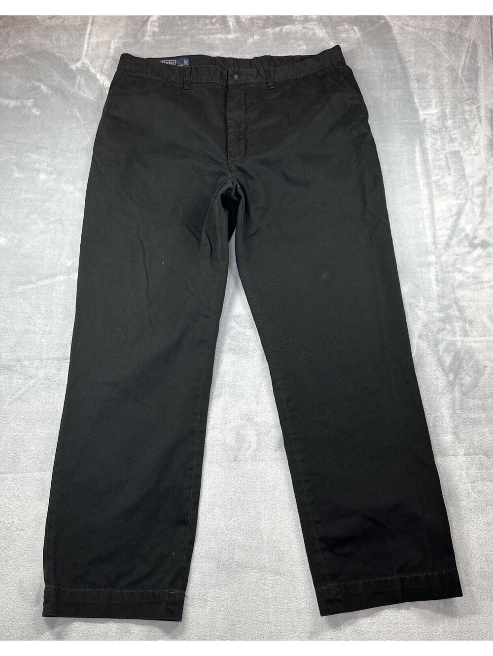 Polo Ralph Lauren Pants Prospect Pant Black Flat Cotton Tag 38 X 32